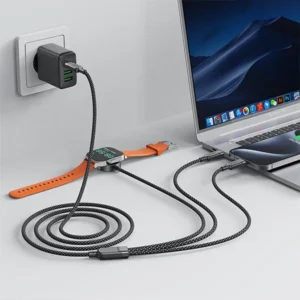 ACEFAST C6-11 3-in-1 100W Charging Data Cable with Wireless Charger - Image 5