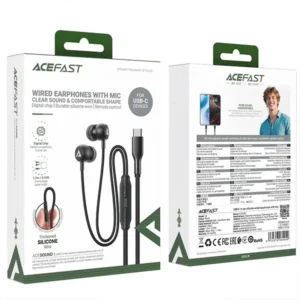ACEFAST L8 Silicone Wired Earphones with Mic - Image 4