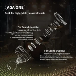 AgaSOUND AGA ONE in Ear Monitor HiFi IEM Earphone