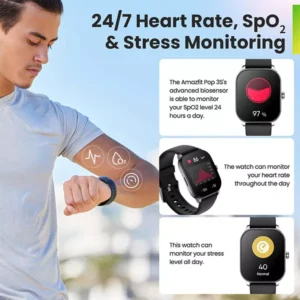 Amazfit Pop 3S AMOLED Calling Smart Watch - Image 5