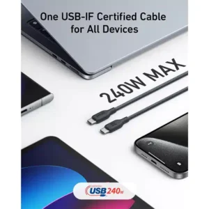 Anker 544 240W USB-C to USB-C Bio Based Cable Braided - Image 3