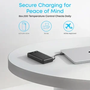 Anker A1383 87W 20000mAh Power Bank with Built-In USB-C Cable