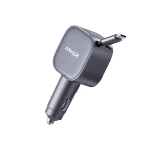 Anker Nano 75W USB-C Car Charger with Built-in Retractable USB-C Cable (A2738)