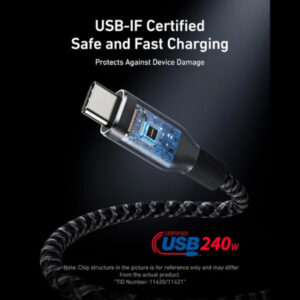 Anker Prime 240W USB-C to USB-C Upcycled-Braided Cable - Image 5