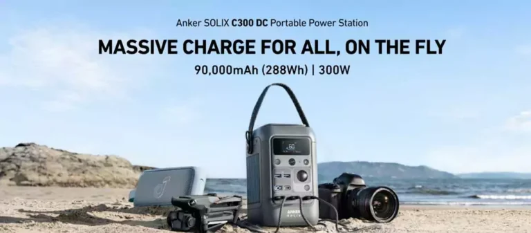 Anker SOLIX C300 DC Portable Power Station – 288Wh 300W