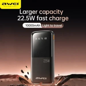 Awei P10K 10000mAh 22.5W 3 in 1 Portable Power Bank
