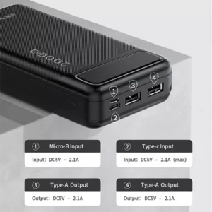 Awei P6K 18W 20000mAh Double USB Output Power Bank
