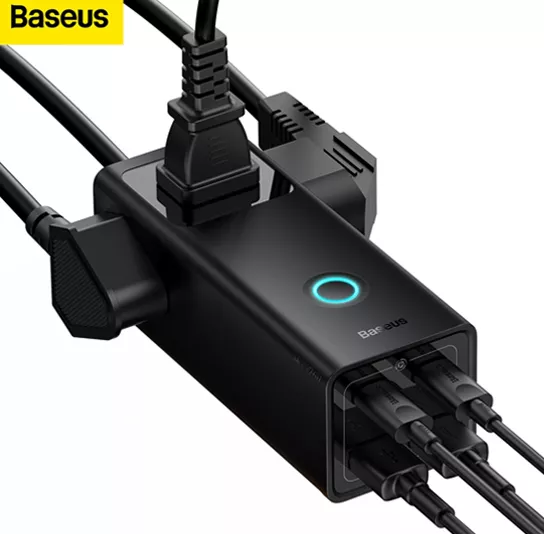 Baseus 65W PowerCombo Digital PowerStrip 3AC+2U+2