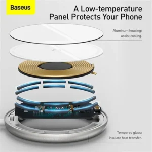 Baseus BS-W522 Simple Mini Magnetic Wireless Charger - Image 4
