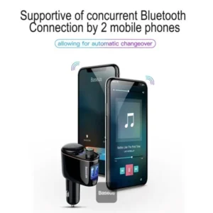 Baseus Car Bluetooth FM Transmitter with Cigarette Lighter Port - Image 5