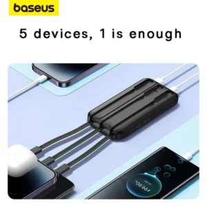 Baseus Comet Series Triple Cable 22.5W 20000mah Powerbank - Image 3