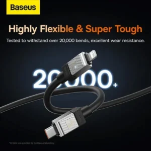 Baseus CoolPlay Series PD 20W Type-C to Lightning Fast Charging Cable (2 Meter)