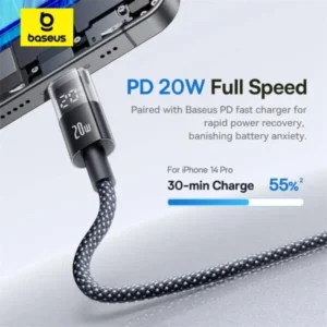 Baseus Display 2 PD 20W Type-c to Lightning Fast Charging Data Cable