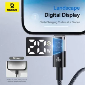 Baseus Display 2 PD 20W Type-C to Lightning Fast Charging Data Cable - Image 4