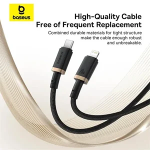 Baseus Dura Series 20W Type-C to Lightning Fast Charging Data Cable - Image 3