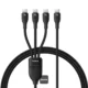 Baseus Flash Series 3 100W One for three Fast Charging Cable Type-C to C+C+C - 1.5M