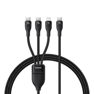 Baseus Flash Series II One for Three 100W Fast Charging Cable Type-C to M+L+C