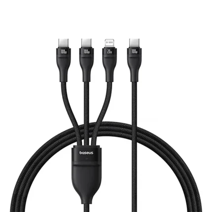 Baseus Flash Series II One for Three 100W Fast Charging Cable Type-C to M+L+C