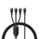 Baseus Flash Series II One for Three 100W Fast Charging Cable Type-C to M+L+C