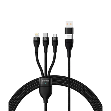 Baseus Flash Series Two for three Fast Charging 100W Data Cable 1.2m