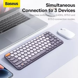 Baseus K01A Tri-Mode Bluetooth Wireless Keyboard - Image 3
