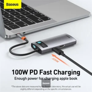 Baseus Metal Gleam Series 4 in 1 Multifunctional Type-C HUB Docking Station