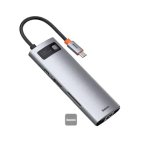 Baseus Metal Gleam Series 8 in 1 Multifunctional Type-C HUB Docking Station