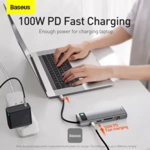 Baseus Metal Gleam Series 9 in 1 Multifunctional Type-C HUB Docking Station - Image 7