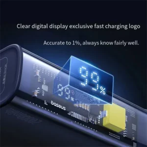 Baseus PPTSZ10 Semi Transparent 22.5W 10000mAh Digital Display Power Bank