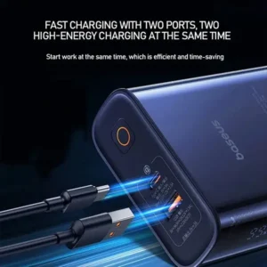 Baseus PPTSZ10 Semi Transparent 22.5W 10000mAh Digital Display Power Bank