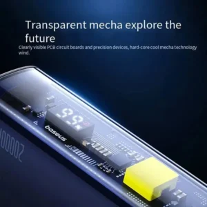 Baseus PPTSZ10 Semi Transparent 22.5W 10000mAh Digital Display Power Bank
