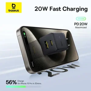Baseus Palm Series 20W Dual Output PD Fast Charger Set - Image 3