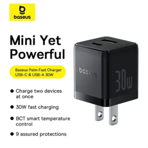 Baseus Palm Series 30W Dual Output PD Fast Charger Set
