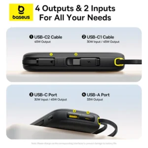Baseus QPow 3 45W EnerFill FC31 20000mAh Power Bank