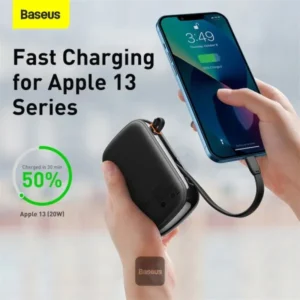Baseus Qpow 20W 20000mAh Digital Display Power Bank with Lightning Cable