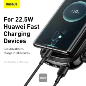 Baseus Qpow 22.5W 20000mAh Digital Display Power Bank with USB C Cable - Image 5