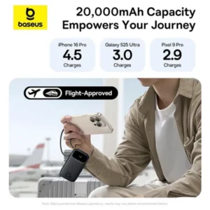 Baseus Qpow 3 20000mAh 22.5W Digital Display Fast Charging Power Bank