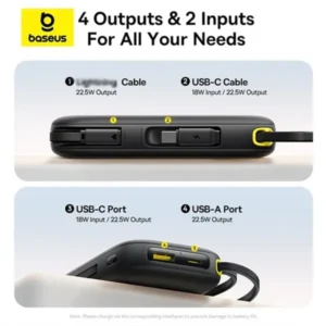 Baseus Qpow 3 20000mAh 22.5W Digital Display Fast Charging Power Bank - Image 3