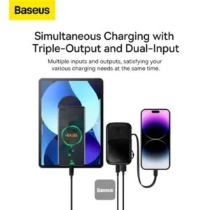 Baseus Qpow Pro Digital Display 10000mAh Power Bank 20W Lightning Edition - Image 3