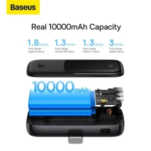 Baseus Qpow Pro Digital Display 10000mAh Power Bank 20W Lightning Edition - Image 5