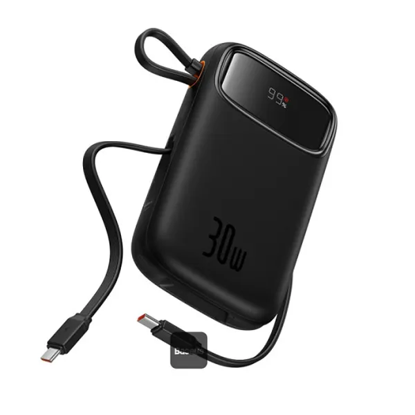 Baseus Qpow2 30W 20000mAh Dual Type-C Cable Digital Display Fast Charge Power Bank