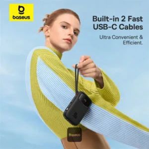 Baseus Qpow2 30W 20000mAh Dual Type-C Cable Digital Display Fast Charge Power Bank - Image 3