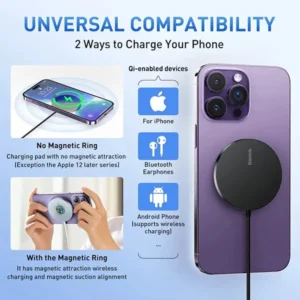Baseus Simple Mini3 15W Magnetic Wireless Charger