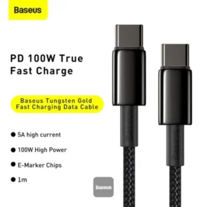 Baseus Tungsten Gold 100W USB to Type-C Fast Charging Data Cable