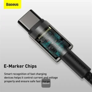 Baseus Tungsten Gold 100W USB to Type-C Fast Charging Data Cable