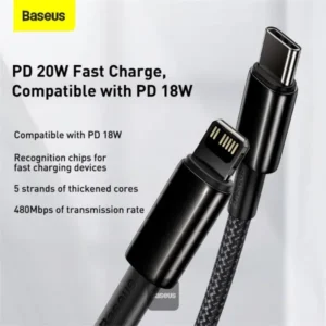 Baseus Tungsten Gold Type-C to iP PD 20W Data Cable