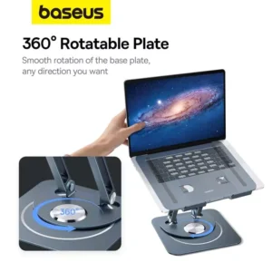 Baseus UltraStable Pro Series Rotatable and Foldable Laptop Stand - Image 5