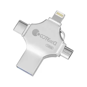 COTECi 4-in-1 Zinc Alloy iUSB USB Flash Drive