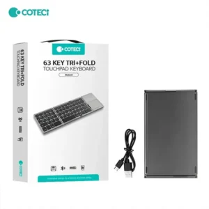 COTECi 63 Key Tri+Fold Ultra-Thin Wireless Touchpad Keyboard - Image 5