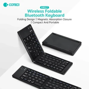 COTECi 64017 Wireless Foldable Bluetooth Keyboard